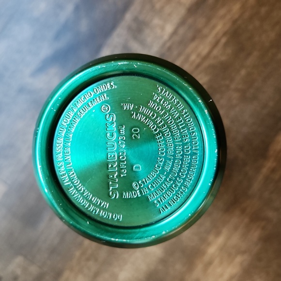 Starbucks turquoise and silver ombre mermaid tumbler - Picture 6 of 11